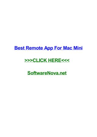 Mac Remote App For Android